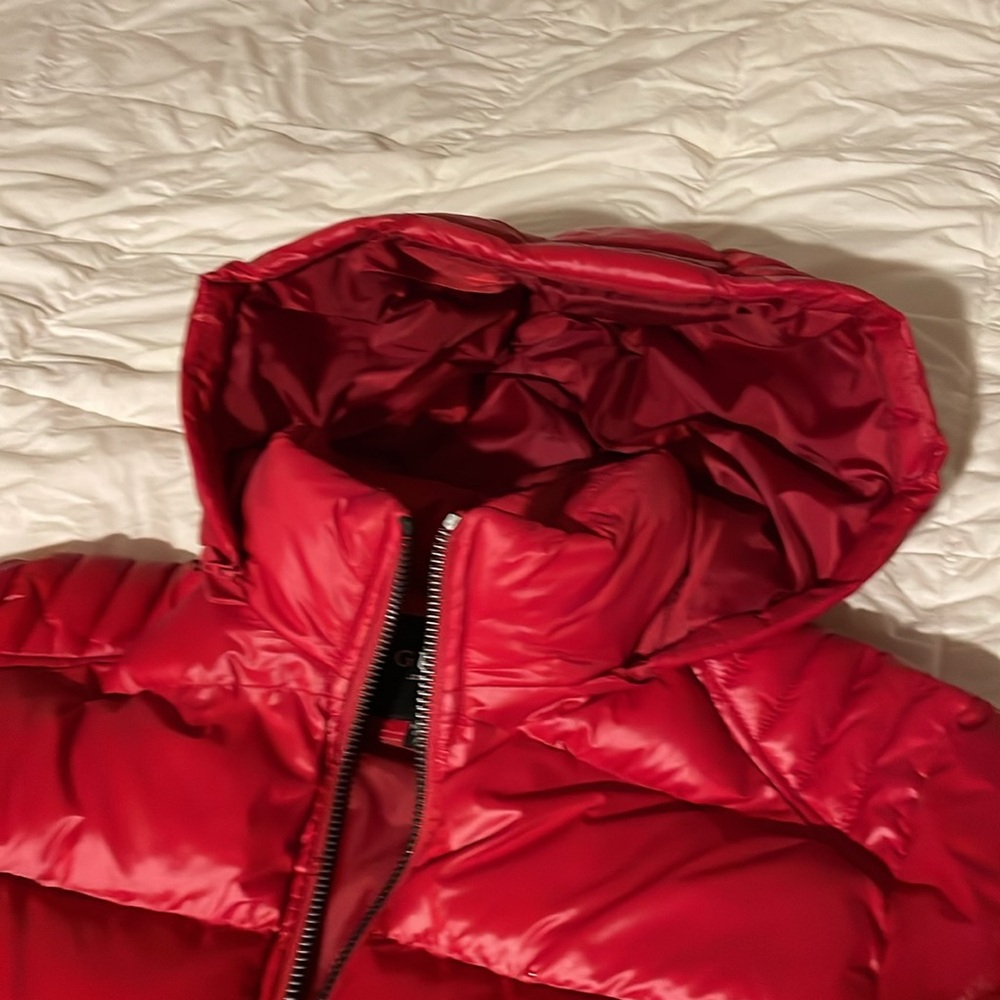 GUESS Red Puffer Jacket - Picture 8 of 8